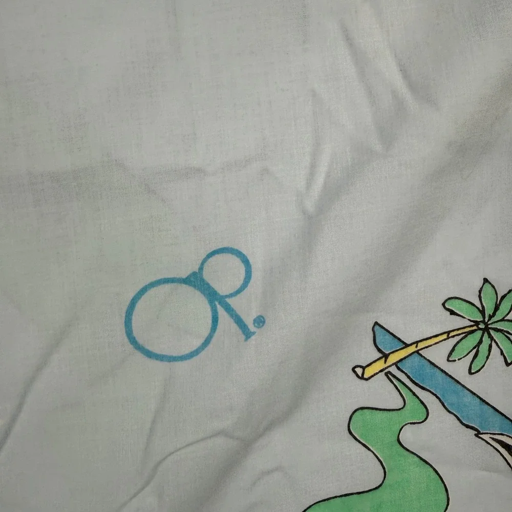 Vintage Ocean Pacific OP Surfing Penguin Twin Sheet Set Retro 80s 90s Bedding